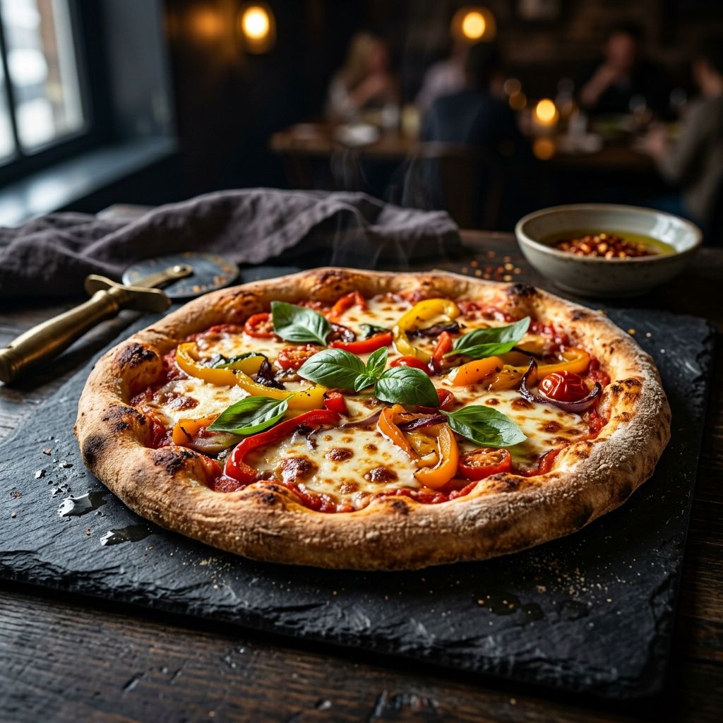 Families enjoying Delight Pizza